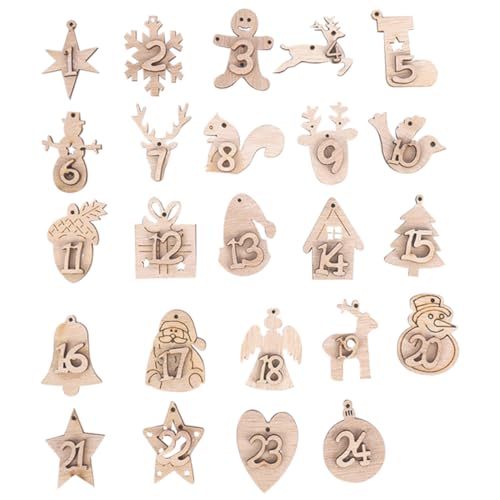 DECORNIJIA 2 Sätze Weihnachtskalender-anhänger Adventskalender Weihnachtsanhänger Name Personifizieren Wandbehänge Weihnachtsverzierung Weihnachtsdekoration Zum Aufhängen Zahlen Hölzern Beige DECORNIJIA 2 Sätze Weihnachtskalender-anhänger Adventskalender Weihnachtsanhänger Name Personifizieren Wandbehänge Weihnachtsverzierung Weihnachtsdekoration Zum Aufhängen Zahlen Hölzern Beige von DECORNIJIA