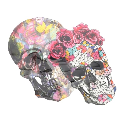 DECORNIJIA 2 Stk. Teiliges Halloween Heat Transfer Patches Set Langlebige DIY Bügelbilder mit Totenkopf Motiv Leicht und Einfach Anzubringen für Partys und Alltagskleidung DECORNIJIA 2 Stk. Teiliges Halloween Heat Transfer Patches Set Langlebige DIY Bügelbilder mit Totenkopf Motiv Leicht und Einfach Anzubringen für Partys und Alltagskleidung von DECORNIJIA