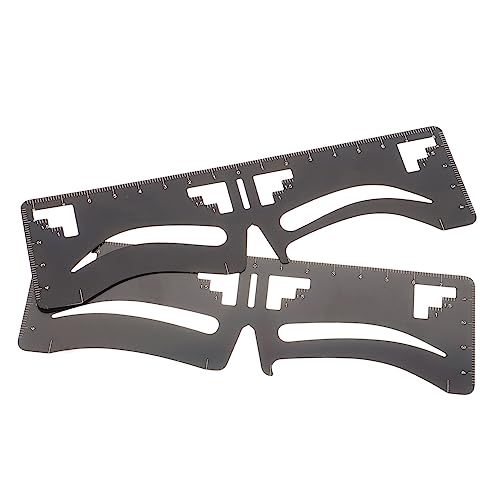 DECORNIJIA 2 Stück Augenbrauen Schablonen Teilig DIY Brow Shaping Stencil Präzises Augenbrauen Template für Symmetrisches Make Up Anfänger und Profis Geeignet von DECORNIJIA