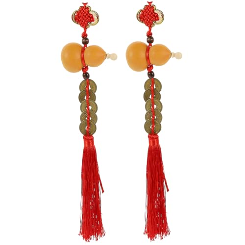 DECORNIJIA 2 Stück Chinesischer Feng Shui Kupfer Flaschenkürbis Anhänger Teiliges mit Quaste und Fünf Dynastien Münzen Traditioneller Neujahrs Haustür Schmuck für Wohn und Geschäftsräume DECORNIJIA 2 Stück Chinesischer Feng Shui Kupfer Flaschenkürbis Anhänger Teiliges mit Quaste und Fünf Dynastien Münzen Traditioneller Neujahrs Haustür Schmuck für Wohn und Geschäftsräume von DECORNIJIA