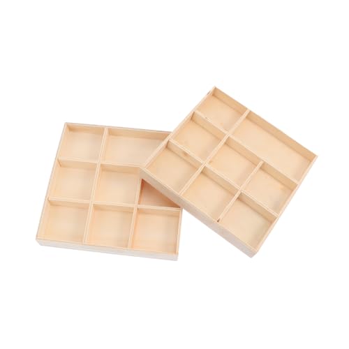 DECORNIJIA 2 Stück DIY Holzkisten mit Fächern Dekorative Aufbewahrungsboxen aus Holz für Weihnachtsgeschenke Kreative Geschenkboxen Robuste und Stilvolle Holzboxen für Schmuck und Kleinteile DECORNIJIA 2 Stück DIY Holzkisten mit Fächern Dekorative Aufbewahrungsboxen aus Holz für Weihnachtsgeschenke Kreative Geschenkboxen Robuste und Stilvolle Holzboxen für Schmuck und Kleinteile von DECORNIJIA