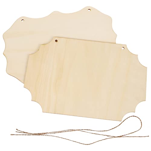 DECORNIJIA 2 Stück Diy Holzschild Unbeschichtete Holzplatten zum Beschriften für Dekoration Personalisierbare Hänge für Zuhause oder Partys DECORNIJIA 2 Stück Diy Holzschild Unbeschichtete Holzplatten zum Beschriften für Dekoration Personalisierbare Hänge für Zuhause oder Partys von DECORNIJIA