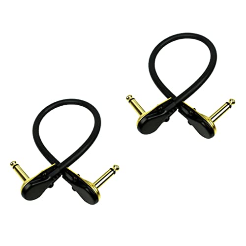 DECORNIJIA 2 Stück Gitarren Effektgerät Verbindungskabel Vergoldete Flachstecker Rauschreduzierendes Instrumentenkabel Flexibel Langlebig Kompatibel für Gitarre und Effektpedale DECORNIJIA 2 Stück Gitarren Effektgerät Verbindungskabel Vergoldete Flachstecker Rauschreduzierendes Instrumentenkabel Flexibel Langlebig Kompatibel für Gitarre und Effektpedale von DECORNIJIA