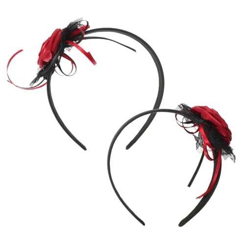 DECORNIJIA 2 Stück Gothic Haarreif mit Künstlichen Rosen Leichter Halloween Haarschmuck für Ghost Bride Kostüm Komfortabel Robust und Mehrfach Verwendbar für Gothic Partys und Rollenspiele DECORNIJIA 2 Stück Gothic Haarreif mit Künstlichen Rosen Leichter Halloween Haarschmuck für Ghost Bride Kostüm Komfortabel Robust und Mehrfach Verwendbar für Gothic Partys und Rollenspiele von DECORNIJIA