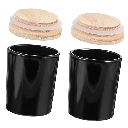 DECORNIJIA 2 Stück Hitzebeständige Glas Kerzenbecher mit Holzdeckel DIY Aromatherapie Kerzengläser für Kerzenherstellung Langlebige Transparente Behälter für Duft und Wachskerzen DECORNIJIA 2 Stück Hitzebeständige Glas Kerzenbecher mit Holzdeckel DIY Aromatherapie Kerzengläser für Kerzenherstellung Langlebige Transparente Behälter für Duft und Wachskerzen von DECORNIJIA