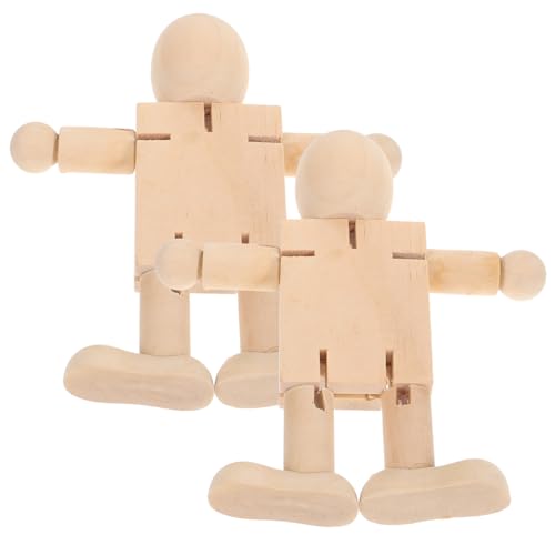 DECORNIJIA 2 Stück Holzfiguren DIY Graffiti Puppen mit Beweglichen Gelenken Handgefertigte Holzdekoration für Kreative Bastelsets als Dekoratives Home Ornament DECORNIJIA 2 Stück Holzfiguren DIY Graffiti Puppen mit Beweglichen Gelenken Handgefertigte Holzdekoration für Kreative Bastelsets als Dekoratives Home Ornament von DECORNIJIA