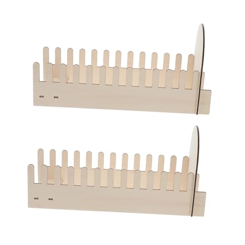 DECORNIJIA 2 Stück Holzständer für Grußkarten Stabiler Multifunktionaler Kartenhalter für Postkarten Fotos und Einladungen DIY Holzdisplay für Zuhause Büro und Saisonale Dekoration von DECORNIJIA