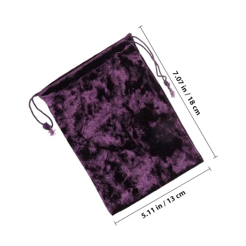 DECORNIJIA 2 Stück Kordelzug Beutel aus Schwarzem und Violettem Perlmutt samt Sanft und Langlebig als Tarot Runenbeutel für Kristallsteine Schmuck Würfel und Kleine Geschenke DECORNIJIA 2 Stück Kordelzug Beutel aus Schwarzem und Violettem Perlmutt samt Sanft und Langlebig als Tarot Runenbeutel für Kristallsteine Schmuck Würfel und Kleine Geschenke von DECORNIJIA