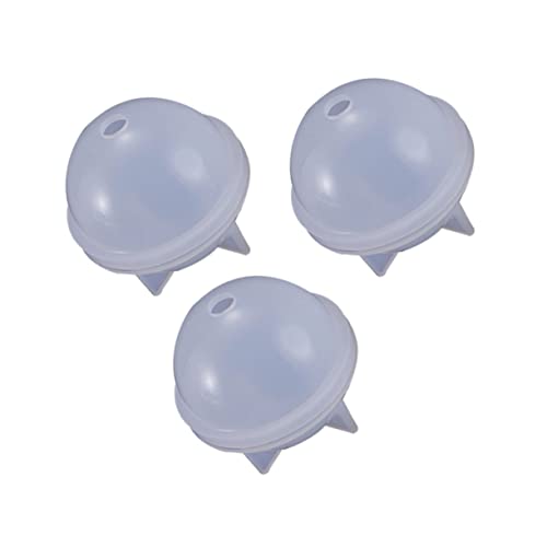 DECORNIJIA 2 Stück Kugelform DIY -Schmuckform Kugel-Epoxy-Form Schimmel Dekoration Gießformen für Schmuck runden Kugel Harzform Silikonform aus Harz Silikonkugel Silikonformen Weiß von DECORNIJIA