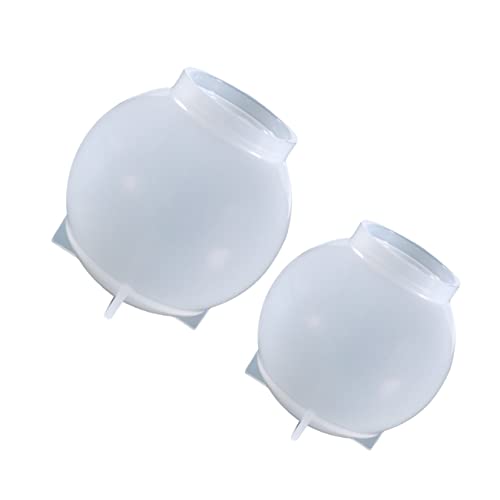 DECORNIJIA 2 Stück Kugelform Kuppel Hohl Kreis Kristallformen Für Harz Silikonformen Für Epoxidharz Kristallform Aus Harz Kugel Harzform Kieselgel Weiß DECORNIJIA 2 Stück Kugelform Kuppel Hohl Kreis Kristallformen Für Harz Silikonformen Für Epoxidharz Kristallform Aus Harz Kugel Harzform Kieselgel Weiß von DECORNIJIA