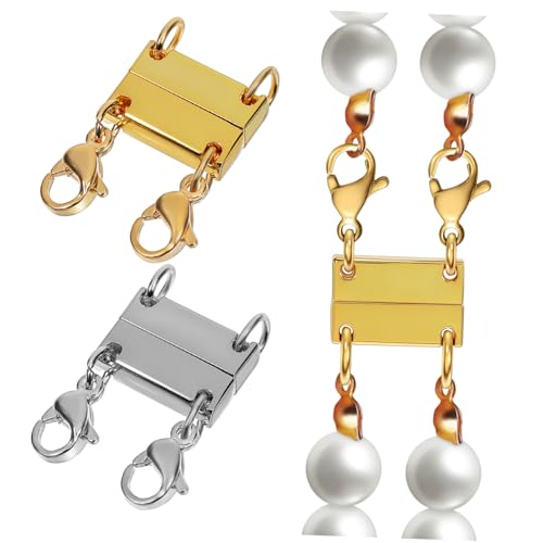 DECORNIJIA 2 Stück Mehrschichtiger Halskettenverschluss Stapler Stapelverschluss Mehrschichtige Halskette Halsketten-Layering Kettenverschlüsse für Lagenlook Halskette Anhänger Verschluss DECORNIJIA 2 Stück Mehrschichtiger Halskettenverschluss Stapler Stapelverschluss Mehrschichtige Halskette Halsketten-Layering Kettenverschlüsse für Lagenlook Halskette Anhänger Verschluss von DECORNIJIA