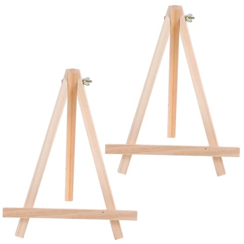 DECORNIJIA 2 Stück Mini Staffelei aus Massivem Holz Dreieckiger Tisch displayständer Vielseitiger Kalender Kunsthalter Robust und Leicht für Fotos und Kleine Gemälde DECORNIJIA 2 Stück Mini Staffelei aus Massivem Holz Dreieckiger Tisch displayständer Vielseitiger Kalender Kunsthalter Robust und Leicht für Fotos und Kleine Gemälde von DECORNIJIA