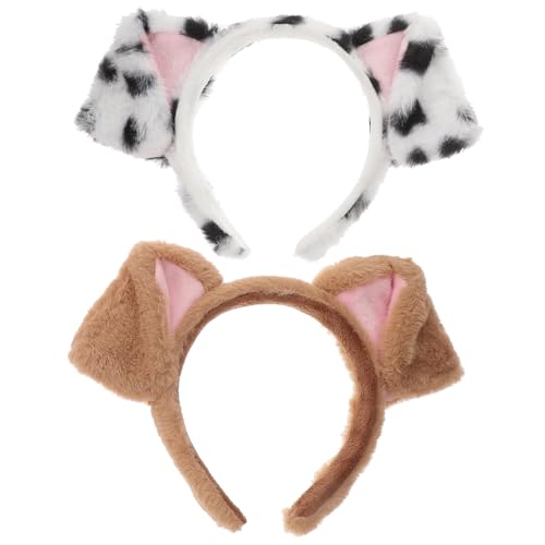 DECORNIJIA 2 Stück Niedliche Tierohren Haarreife Dalmatiner Ohr Design Komfortabler Haarschmuck für Karneval Party Kostüm Zubehör von DECORNIJIA