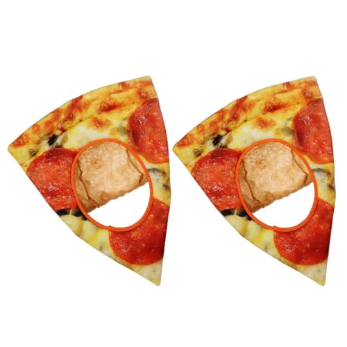 DECORNIJIA 2 Stück Pizza Kostüm Hut Realistischer Festhut in Pizzaform Bequeme Passform für Kopfgrößen Atmungsaktives Material als Lustige Verkleidung für Karneval Cosplay und Halloween Deko DECORNIJIA 2 Stück Pizza Kostüm Hut Realistischer Festhut in Pizzaform Bequeme Passform für Kopfgrößen Atmungsaktives Material als Lustige Verkleidung für Karneval Cosplay und Halloween Deko von DECORNIJIA