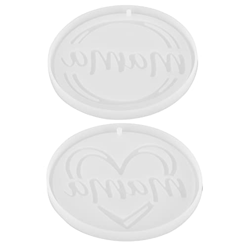 DECORNIJIA 2 Stück Silikonform Perle Schlüsselanhänger Perlen Für Schmuckhersteller Nette Schlüsselkette Gießformen Für Schmuck Perlen Für Stifte Zur Massenherstellung Schraubstock Kieselgel von DECORNIJIA