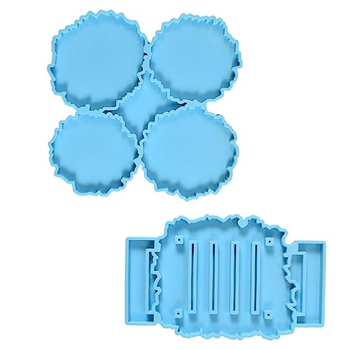 DECORNIJIA 2 Stück Silikonform-Set für epoxidharz Schalenmattenform silikonform selber machen Untersetzerform Epoxidform selber machen Kristall-Epoxy-Form Kieselgel Blau DECORNIJIA 2 Stück Silikonform-Set für epoxidharz Schalenmattenform silikonform selber machen Untersetzerform Epoxidform selber machen Kristall-Epoxy-Form Kieselgel Blau von DECORNIJIA