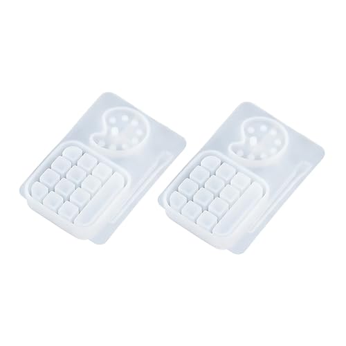 DECORNIJIA 2 Stück Silikonformen für Epoxidharz Diy Farbpalette Gießform Flexibles Transparentes Material für Bastelarbeiten Einfach zu Reinigen Verwenden für Handgefertigte Kunstwerke DECORNIJIA 2 Stück Silikonformen für Epoxidharz Diy Farbpalette Gießform Flexibles Transparentes Material für Bastelarbeiten Einfach zu Reinigen Verwenden für Handgefertigte Kunstwerke von DECORNIJIA