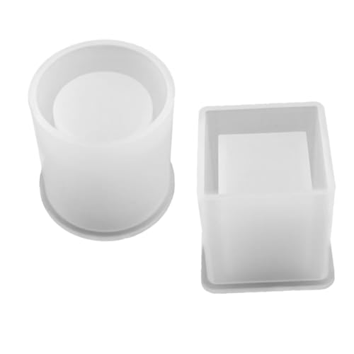 DECORNIJIA 2 Stück Teiliges DIY Silikon Gießform für Stifthalter Quadratischer und Zylindrischer Resinwürfel Flexible Wiederverwendbare Silikonform für Blumentöpfe und Dekorationen DECORNIJIA 2 Stück Teiliges DIY Silikon Gießform für Stifthalter Quadratischer und Zylindrischer Resinwürfel Flexible Wiederverwendbare Silikonform für Blumentöpfe und Dekorationen von DECORNIJIA