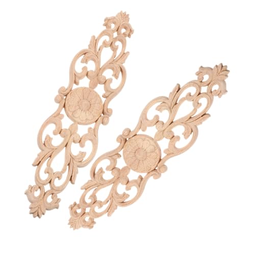 DECORNIJIA 2 Stück Teiliges Holzapplikationen aus Massivem Holz Unbemalte Geschnitzte Möbelverzierung Vielseitige Dekoration für Schränke Türen Wände Leicht zu Bemalen Langlebige Holzdeko DECORNIJIA 2 Stück Teiliges Holzapplikationen aus Massivem Holz Unbemalte Geschnitzte Möbelverzierung Vielseitige Dekoration für Schränke Türen Wände Leicht zu Bemalen Langlebige Holzdeko von DECORNIJIA