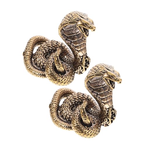 DECORNIJIA 2 Stück Teiliges Messing Schlangen Deko Kleine Schlange Skulptur Antikes Design Robuste Desktop Statue für Wohnzimmer Büro und Schreibtisch Dekoration DECORNIJIA 2 Stück Teiliges Messing Schlangen Deko Kleine Schlange Skulptur Antikes Design Robuste Desktop Statue für Wohnzimmer Büro und Schreibtisch Dekoration von DECORNIJIA