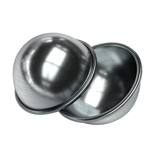 DECORNIJIA 2 Stück Teiliges Metall Badekugelform Ergonomisch Geformt Langlebig und Sicher für DIY Badekugeln auch Geeignet für Schokolade Gelatine und Desserts Badespaß Zuhause von DECORNIJIA