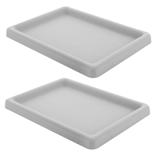 DECORNIJIA 2 Stück Teiliges Schmuckablage mit Stapelbaren Kratzschützenden Schmuckschalen für Ringe Ohrringe Anhänger Transparenter Deckel Platzsparend für Schminktisch und Schmuckvitrine von DECORNIJIA