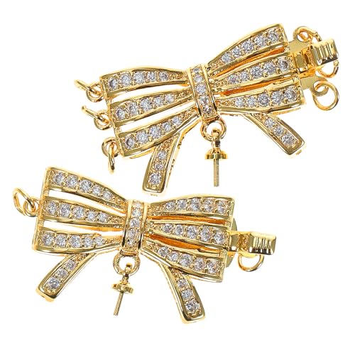 DECORNIJIA 2 Stück Teiliges Schmuckverbinder Halsketten und Armbänder Langlebige Legierung Mehrreihige Verschlüsse zum Verlängern und Entwirren Kompakt und Leicht für DIY Schmuckherstellung von DECORNIJIA