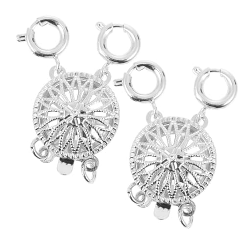 DECORNIJIA 2 Stück Teiliges Silberfarbene Metallklammern mit Ringen für Halsketten und Perlenarmbänder DIY Handwerkszubehör Einfache Verbindung und Verlängerung von Ketten und Armbändern DECORNIJIA 2 Stück Teiliges Silberfarbene Metallklammern mit Ringen für Halsketten und Perlenarmbänder DIY Handwerkszubehör Einfache Verbindung und Verlängerung von Ketten und Armbändern von DECORNIJIA