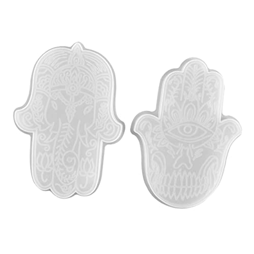 DECORNIJIA 2 Stück Teiliges Silikon Flexible Waschbare DIY Gießformen Kompatibel mit Epoxidharz UV Harz Polymer Clay Wiederverwendbar Retro Muster für Kreative Bastelprojekte von DECORNIJIA