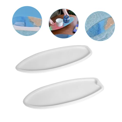DECORNIJIA 2 Stück Teiliges Silikon Surfbrett Gießform Flexible Wiederverwendbare Epoxidharzform für DIY Untersetzer Rutschfeste Silikonform für Kreatives Basteln und Wohnaccessoires DECORNIJIA 2 Stück Teiliges Silikon Surfbrett Gießform Flexible Wiederverwendbare Epoxidharzform für DIY Untersetzer Rutschfeste Silikonform für Kreatives Basteln und Wohnaccessoires von DECORNIJIA