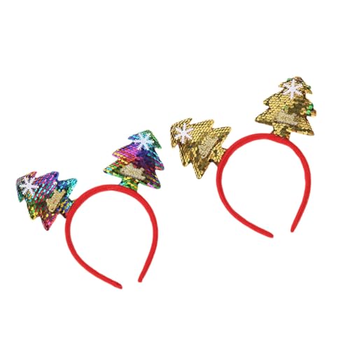 DECORNIJIA 2 Stück Teiliges Weihnachtsbaum Haarschmuck Pailletten Haarreif Festlich Kreativ für Weihnachten Party Fotorequisiten für Erwachsene DECORNIJIA 2 Stück Teiliges Weihnachtsbaum Haarschmuck Pailletten Haarreif Festlich Kreativ für Weihnachten Party Fotorequisiten für Erwachsene von DECORNIJIA