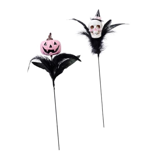 DECORNIJIA 2 Stück Totenkopf Simulationsblumen Halloween Tischdekoration Blumendekorationen Halloween Dekor Dekorative Stäbe Zweige Für Gothic Dekoration Totenkopf Spukhaus DECORNIJIA 2 Stück Totenkopf Simulationsblumen Halloween Tischdekoration Blumendekorationen Halloween Dekor Dekorative Stäbe Zweige Für Gothic Dekoration Totenkopf Spukhaus von DECORNIJIA