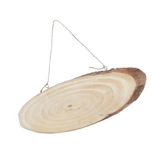 DECORNIJIA 2 Stück Unvollendete Oval Holzscheiben mit Jute Seil für Diy Bastelprojekte Natürliche Holzplatten für Hochzeitsdekoration Tischnummern Wandkunst und Handarbeiten DECORNIJIA 2 Stück Unvollendete Oval Holzscheiben mit Jute Seil für Diy Bastelprojekte Natürliche Holzplatten für Hochzeitsdekoration Tischnummern Wandkunst und Handarbeiten von DECORNIJIA