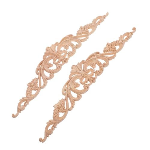 DECORNIJIA 2 Stück Vintage Europäische Holzornamente Unbemalt Geschnitzte Möbelapplikationen Stilvolle Holzverzierungen für Schranktüren Langlebige DIY Möbeldekoration DECORNIJIA 2 Stück Vintage Europäische Holzornamente Unbemalt Geschnitzte Möbelapplikationen Stilvolle Holzverzierungen für Schranktüren Langlebige DIY Möbeldekoration von DECORNIJIA