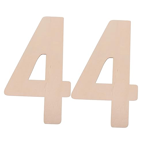 DECORNIJIA 2 Stück übergroßes Nummernschild Hochzeit steht drinnen für Wohnkultur büro dekoration bürodekoration plank board Handgemachte Dekoration DIY Party-Hängeschild leeres Holzschild von DECORNIJIA
