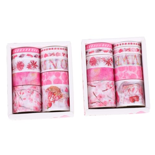 DECORNIJIA 2 Washi-tape Klebstoff Streifen Süßes Band Retro Beidseitig Für Weiß Farben Wand Scrapbooking-klebeband Diy Liefert Diy Klebeband Rosa Papier DECORNIJIA 2 Washi-tape Klebstoff Streifen Süßes Band Retro Beidseitig Für Weiß Farben Wand Scrapbooking-klebeband Diy Liefert Diy Klebeband Rosa Papier von DECORNIJIA