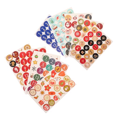 DECORNIJIA 20 Blatt Weihnachtszahlen Aufkleber Rundes Design Selbstklebend Für Geschenkverpackung Geschenkbeutel Umschläge Countdown Sticker Für Weihnachtsgeschenke DECORNIJIA 20 Blatt Weihnachtszahlen Aufkleber Rundes Design Selbstklebend Für Geschenkverpackung Geschenkbeutel Umschläge Countdown Sticker Für Weihnachtsgeschenke von DECORNIJIA
