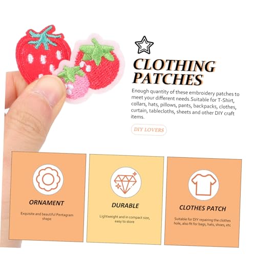 DECORNIJIA 20 Stück Erdbeer Bügelflicken zum Aufbügeln und Aufnähen Bestickte Kleidung Applikationen Süße Fruchtige Accessoires zum Reparieren und Dekorieren von Jacken Jeans Rucksäcken DIY DECORNIJIA 20 Stück Erdbeer Bügelflicken zum Aufbügeln und Aufnähen Bestickte Kleidung Applikationen Süße Fruchtige Accessoires zum Reparieren und Dekorieren von Jacken Jeans Rucksäcken DIY von DECORNIJIA