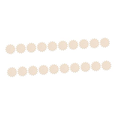 DECORNIJIA 20 Stück Gear Shaped Holzspielchip Bastelset Unvollendete Holzplatten für DIY Dekoration Zeichnen Kinderspielzeug DECORNIJIA 20 Stück Gear Shaped Holzspielchip Bastelset Unvollendete Holzplatten für DIY Dekoration Zeichnen Kinderspielzeug von DECORNIJIA