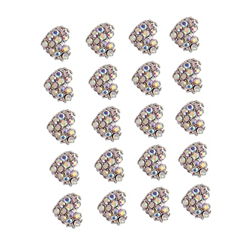 DECORNIJIA 20 Stück Herzförmige Strass Nagelsticker Glänzende Nail Charms für DIY Nageldesign und Nagelkunst für Partys und Besondere Anlässe DECORNIJIA 20 Stück Herzförmige Strass Nagelsticker Glänzende Nail Charms für DIY Nageldesign und Nagelkunst für Partys und Besondere Anlässe von DECORNIJIA