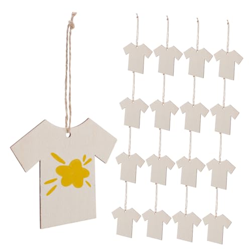 DECORNIJIA 20 Stück Shirt Förmige Etiketten mit Löchern und Schnur für Diy Beschriftung Verpackung Dekoration für Besondere Anlässe DECORNIJIA 20 Stück Shirt Förmige Etiketten mit Löchern und Schnur für Diy Beschriftung Verpackung Dekoration für Besondere Anlässe von DECORNIJIA