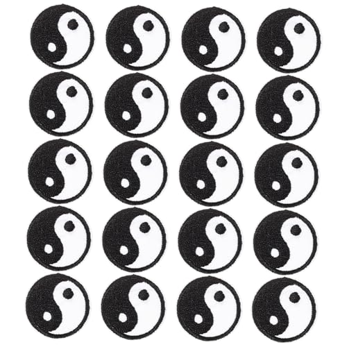 DECORNIJIA 20 Stück Teiliges Abriebfeste Stickerei Patches mit Yang Symbol Dekorative Bügelflicken für Kleidung Hüte Kissen DIY Applikationen Geeignet für Haushalt und Modegestaltung DECORNIJIA 20 Stück Teiliges Abriebfeste Stickerei Patches mit Yang Symbol Dekorative Bügelflicken für Kleidung Hüte Kissen DIY Applikationen Geeignet für Haushalt und Modegestaltung von DECORNIJIA
