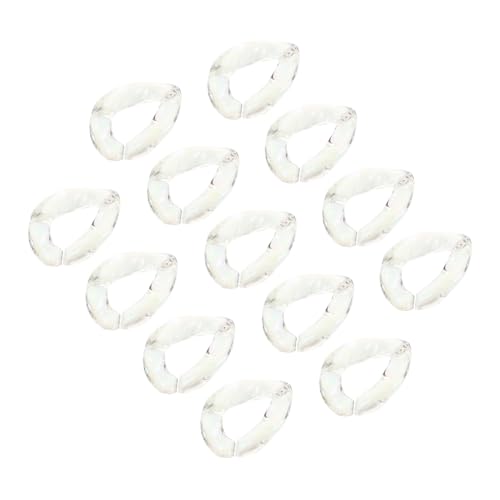 DECORNIJIA 20 Stück Teiliges Acryl Gliederverbinder für DIY Schmuckherstellung Bunte Ab Farbkette Langlebige Handwerksringe für Armbänder Halsketten und Schlüsselanhänger Hautfreundlich und von DECORNIJIA