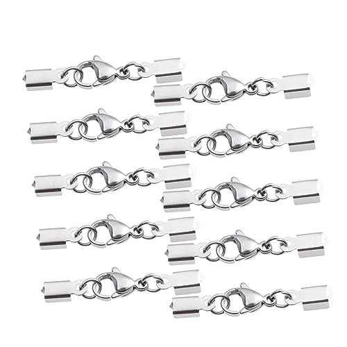 DECORNIJIA 20 Stück Teiliges DIY Schmuckverschluss Karabinerhaken für Armbänder und Anhänger Robuster Klemmverschluss für Schmuckherstellung Silber DECORNIJIA 20 Stück Teiliges DIY Schmuckverschluss Karabinerhaken für Armbänder und Anhänger Robuster Klemmverschluss für Schmuckherstellung Silber von DECORNIJIA
