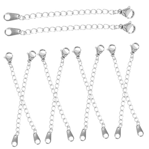 DECORNIJIA 20 Stück Teiliges Edelstahl Halskettenverlängerungsset mit Karabinerverschluss Schmuckverlängerung für Halsketten und Armbänder DIY Verlängerungsketten für Schmuckherstellung DECORNIJIA 20 Stück Teiliges Edelstahl Halskettenverlängerungsset mit Karabinerverschluss Schmuckverlängerung für Halsketten und Armbänder DIY Verlängerungsketten für Schmuckherstellung von DECORNIJIA