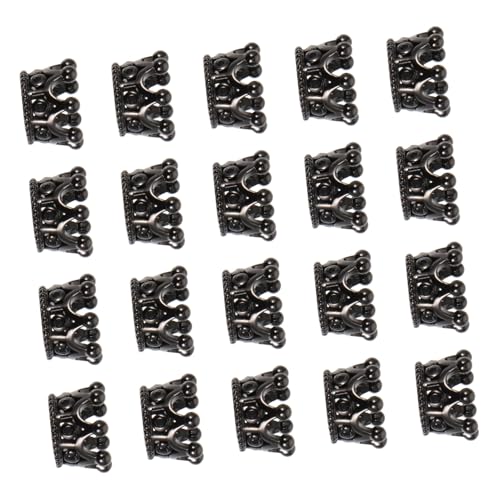 DECORNIJIA 20 Stück Teiliges Kupfer Mini kronen Schwarzen Zirkon dekoren Praktische DIY Schmuckanhänger für Bastelarbeiten Halsketten Armbänder und Kreative Handwerksprojekte DECORNIJIA 20 Stück Teiliges Kupfer Mini kronen Schwarzen Zirkon dekoren Praktische DIY Schmuckanhänger für Bastelarbeiten Halsketten Armbänder und Kreative Handwerksprojekte von DECORNIJIA
