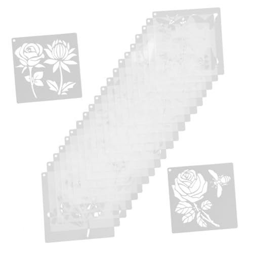 DECORNIJIA 20 Stück Teiliges Malvorlagen aus Robustem Pet Wiederverwendbare Pflanzen Blumen schablonen Waschbare Vielseitige Malschablonen für DIY kunst und Kreative Wandgestaltung DECORNIJIA 20 Stück Teiliges Malvorlagen aus Robustem Pet Wiederverwendbare Pflanzen Blumen schablonen Waschbare Vielseitige Malschablonen für DIY kunst und Kreative Wandgestaltung von DECORNIJIA
