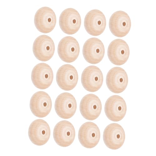DECORNIJIA 20 Stück Teiliges Naturholz Spacer Perlen mit Unbemalte Runde Holzperlen zum Auffädeln für DIY Schmuckherstellung Armband Bastelzubehör Leicht und Langlebig DECORNIJIA 20 Stück Teiliges Naturholz Spacer Perlen mit Unbemalte Runde Holzperlen zum Auffädeln für DIY Schmuckherstellung Armband Bastelzubehör Leicht und Langlebig von DECORNIJIA