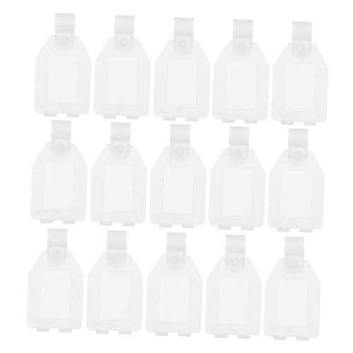 DECORNIJIA 20 Stück Teiliges Preisschildhalter aus Langlebigem PP Kunststoff Transparenter Regal Preisschild Clip für Supermärkte und Einzelhandel Vielseitiger Etikettenhalter zur Klaren von DECORNIJIA