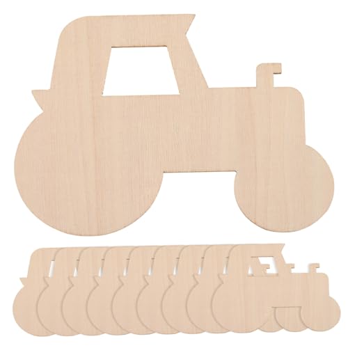 DECORNIJIA 20 Stück Unlackierte Holztraktor Ausschnitte DIY Holzscheiben für Kreative Bastelprojekte Bastelmaterialien für Kreative Gestaltung DECORNIJIA 20 Stück Unlackierte Holztraktor Ausschnitte DIY Holzscheiben für Kreative Bastelprojekte Bastelmaterialien für Kreative Gestaltung von DECORNIJIA